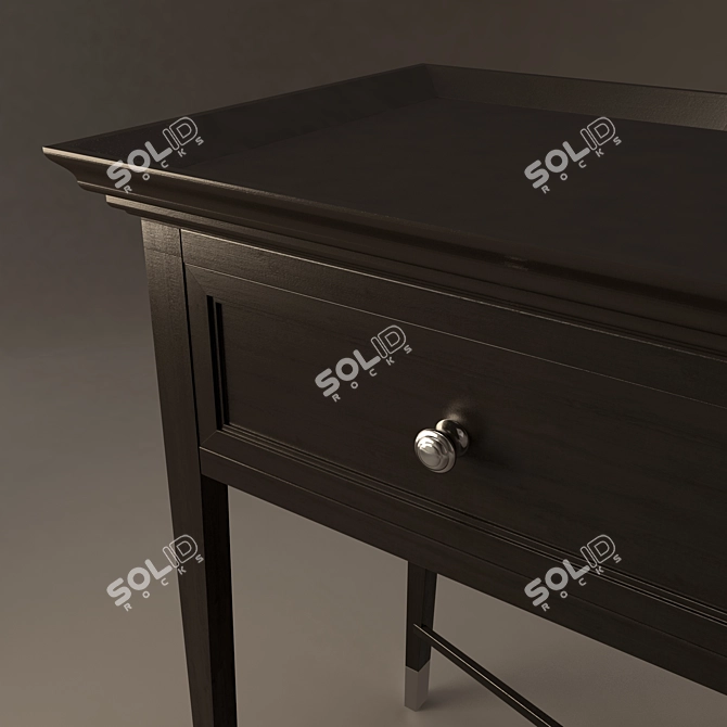 Modern Console Tables with Storage - Sleek and Functional! 3D model image 2