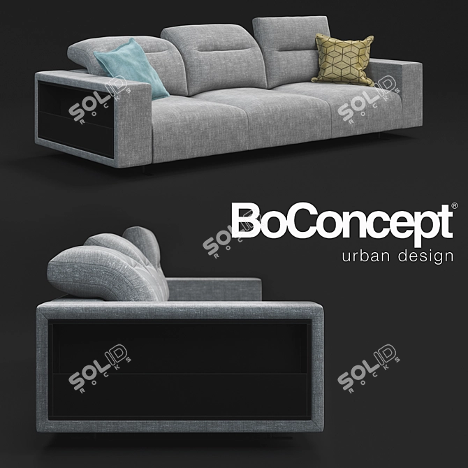 Hampton Sofa: BoConcept Design 3D model image 1