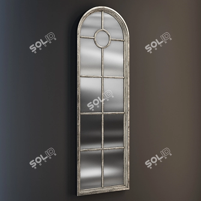 Gramercy Home Metallic Wall Mirror - Modern Elegance 3D model image 1