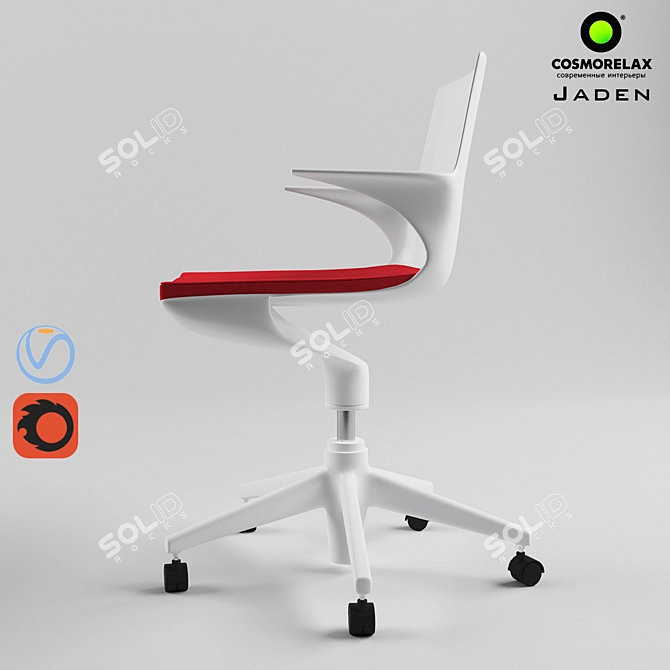 ErgoFlex Office Chair 3D model image 2