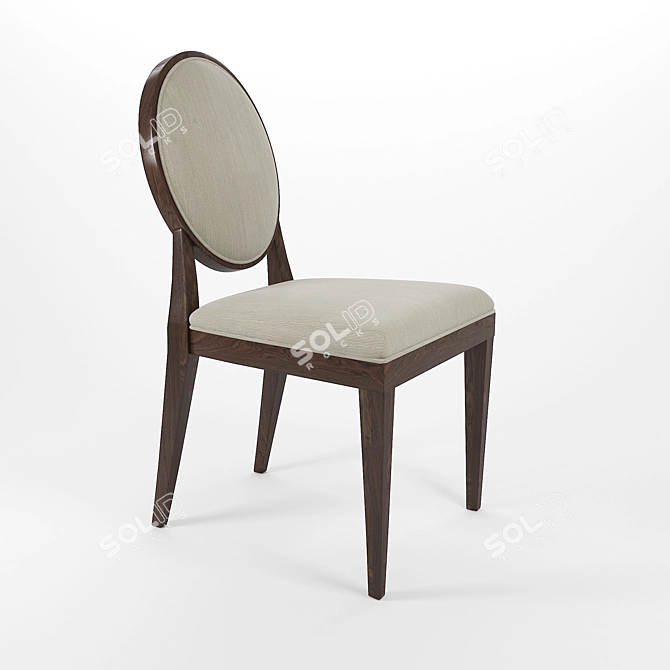 Sophisticated Haven Side Chair 3D model image 1