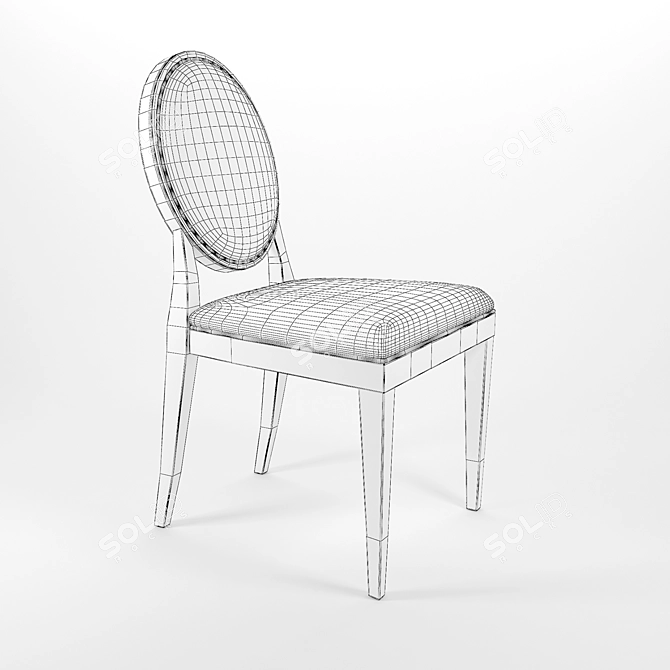 Sophisticated Haven Side Chair 3D model image 2
