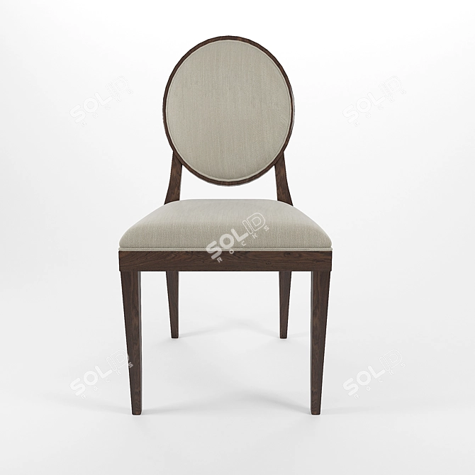 Sophisticated Haven Side Chair 3D model image 3