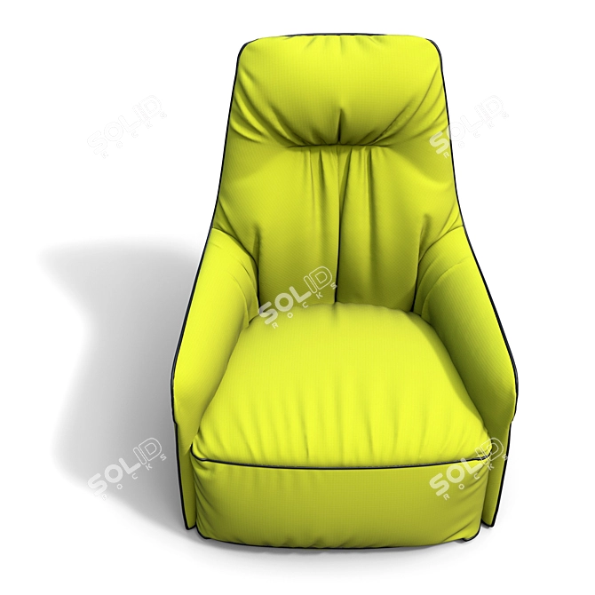 Santa Monica Swivel Chair 3D model image 2