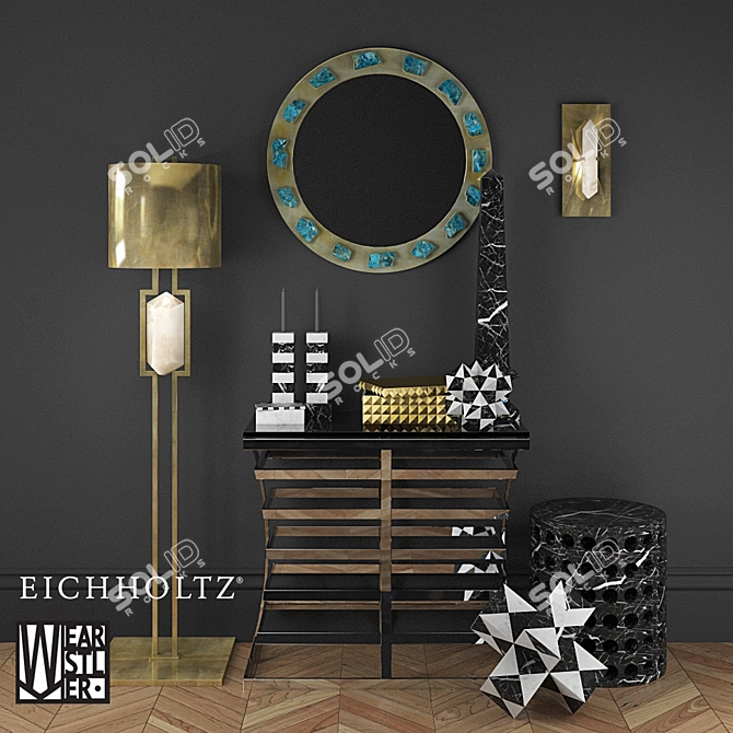 Title: Elegant Eichholtz & Kelly Wearstler Décor 3D model image 1