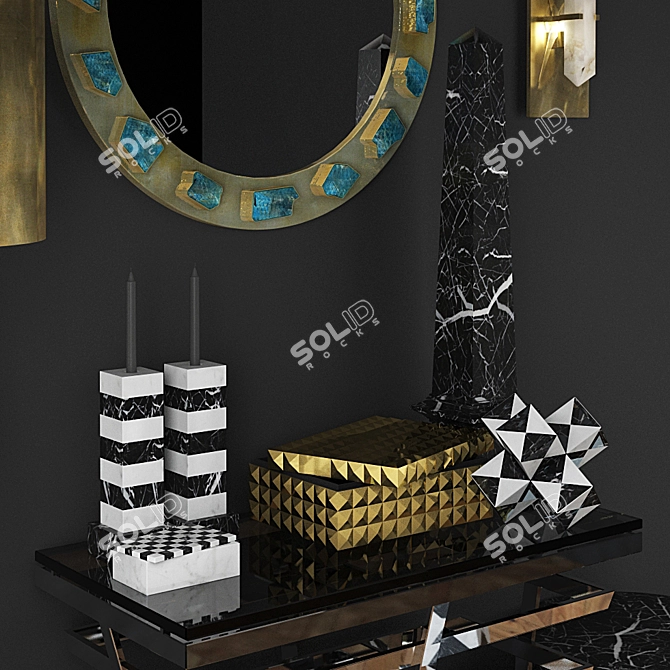 Title: Elegant Eichholtz & Kelly Wearstler Décor 3D model image 2