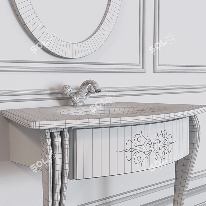 Avantgarde Console: Italian Craftsmanship & Elegant Design 3D model image 2