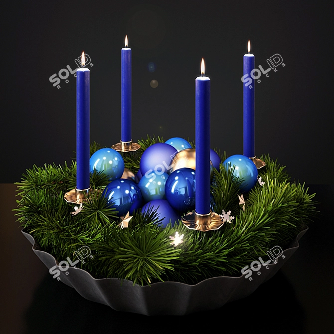 Festive New Year Decor 3D model image 1