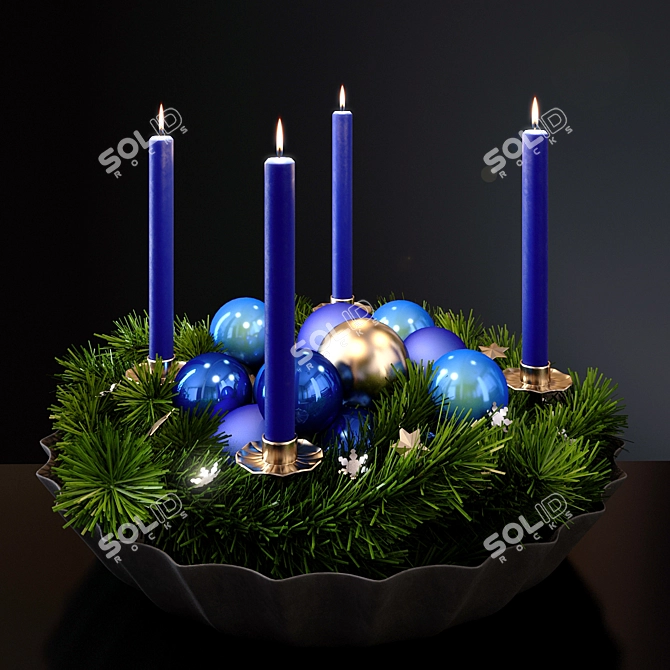 Festive New Year Decor 3D model image 2