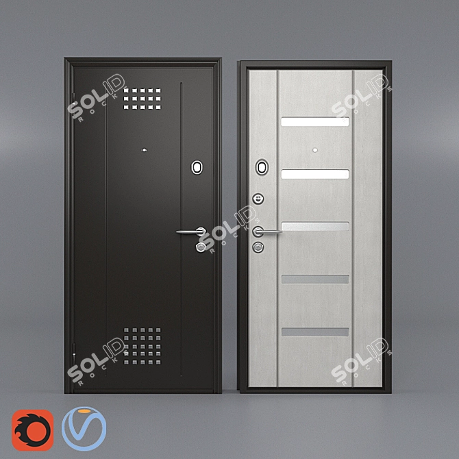  Super Omega 10: The Ultimate Torex Front Door 3D model image 1