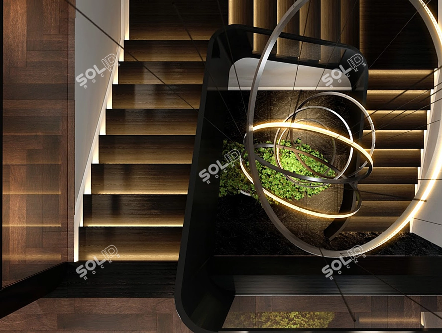 Modern Staircase Design: Vray-ready 3dsMax 2014 + fbx 3D model image 3