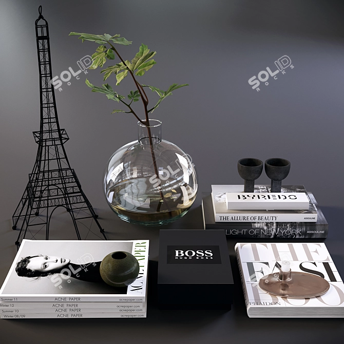 Title: Modern Decor Set: MAX 2016 + MAX 2014 + FBX 3D model image 1