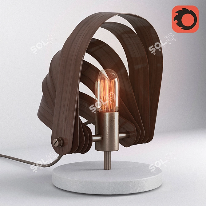 Arteriors Fleetwood Adjustable Lamp 3D model image 1