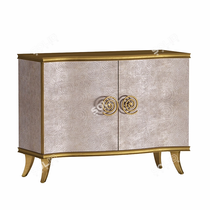 Gilded Elegance Chest 3D model image 1