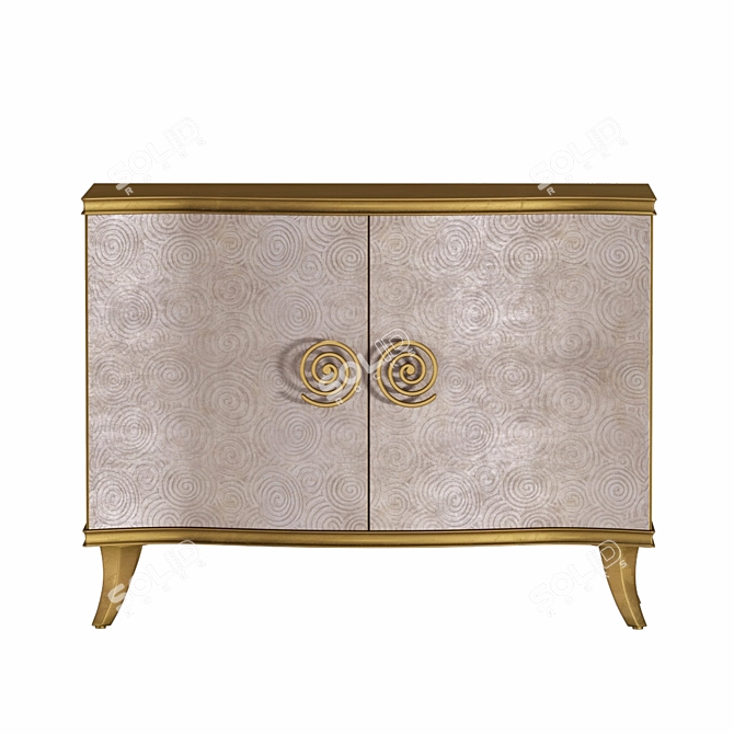 Gilded Elegance Chest 3D model image 2