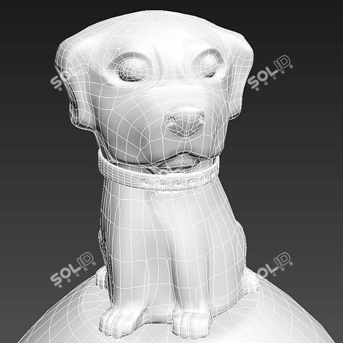 Chic Canine Lamp by Antoine Laverdiere 3D model image 2