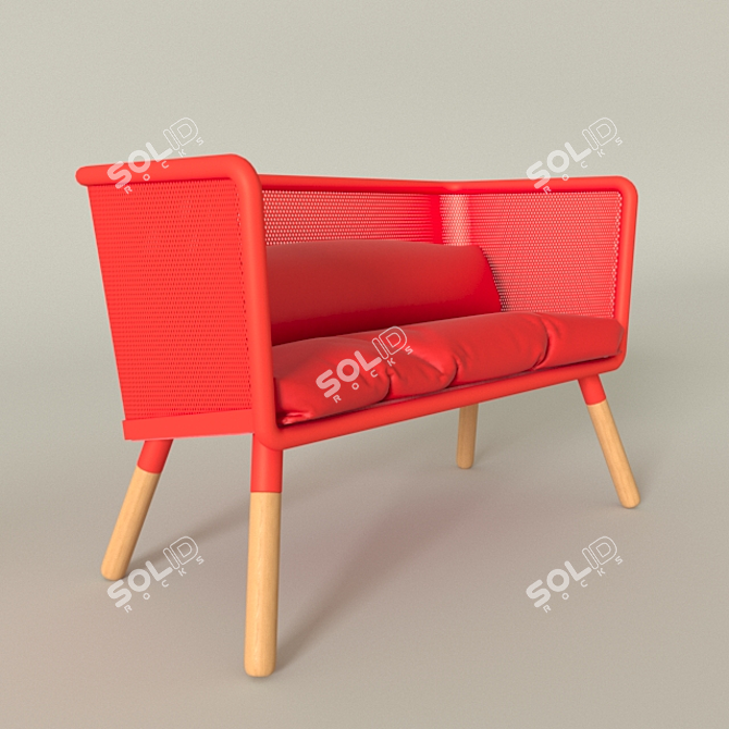 Modern Style Chair2 3D model image 1