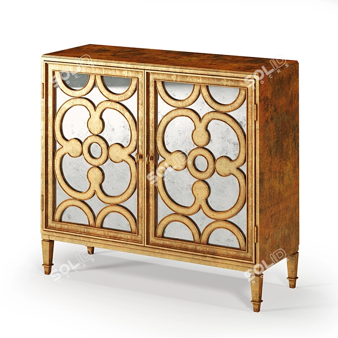 Bogart Academy Goldleaf Hall Chest 3D model image 1