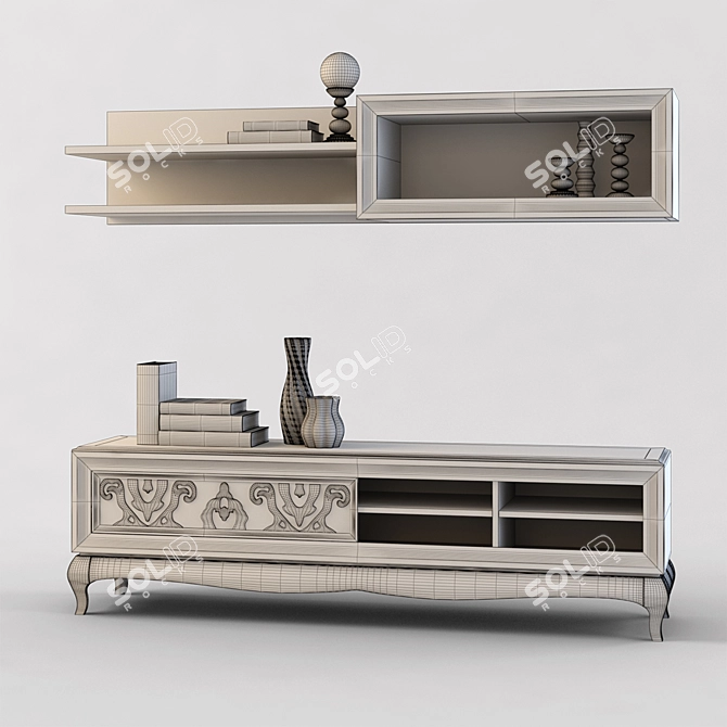 AM Classic TV Stand 3D model image 3