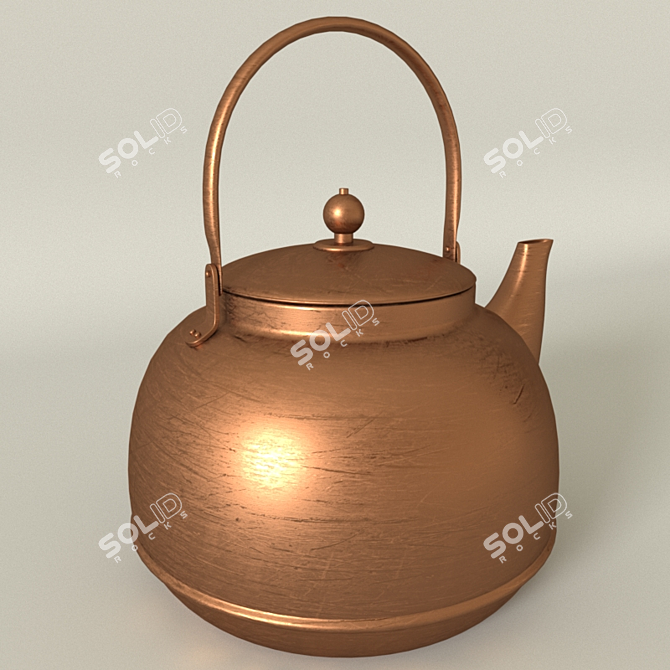 Classic Style Kettle 3D model image 2