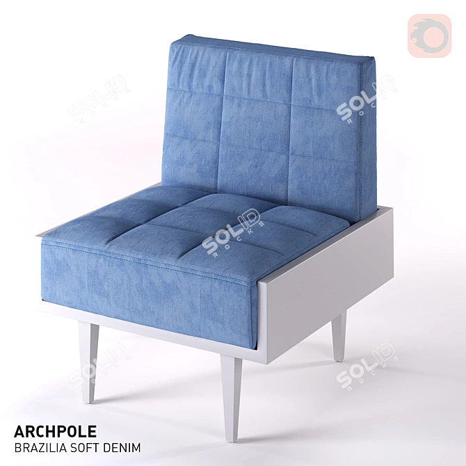 Modern Armchair from Archpole Studio 3D model image 1