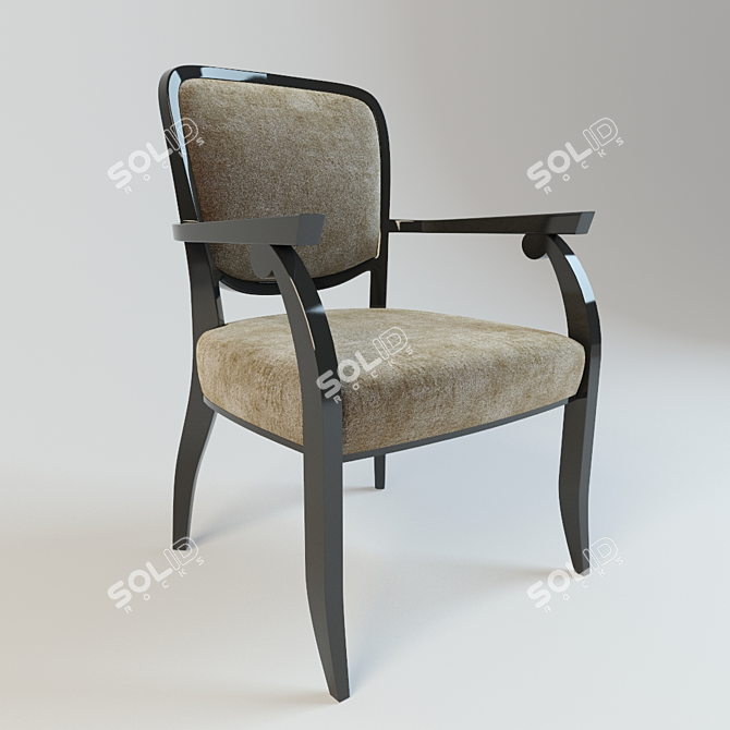 GEMMA Galimberti Nino Chair: Classic Elegance, Made to Perfection 3D model image 1