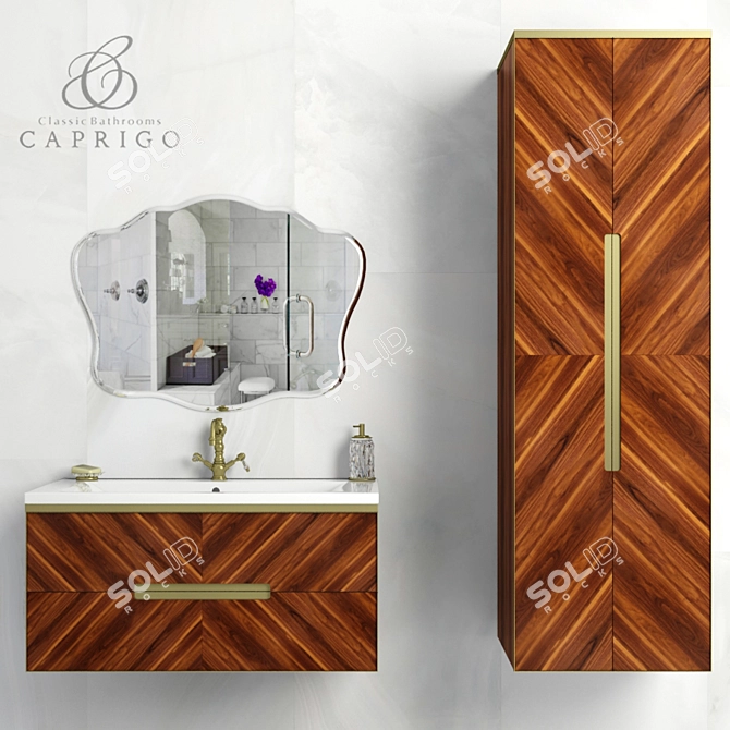 Modern Bathroom Furniture Caprigo Maestro 3D model image 1