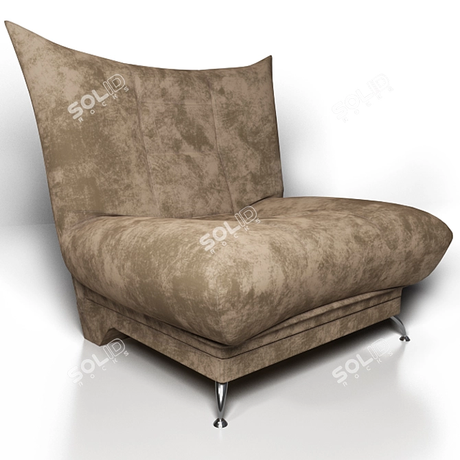 ComfortMax Armchair: 1000x1000x960mm 3D model image 1