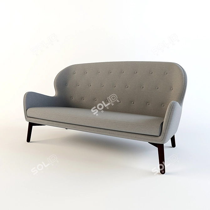 Dan Farm Mantle Sofa - Exquisite Danish Design 3D model image 1