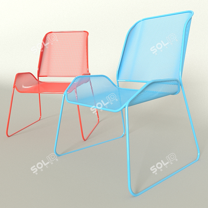 2 Modern Style Chairs 3D model image 1