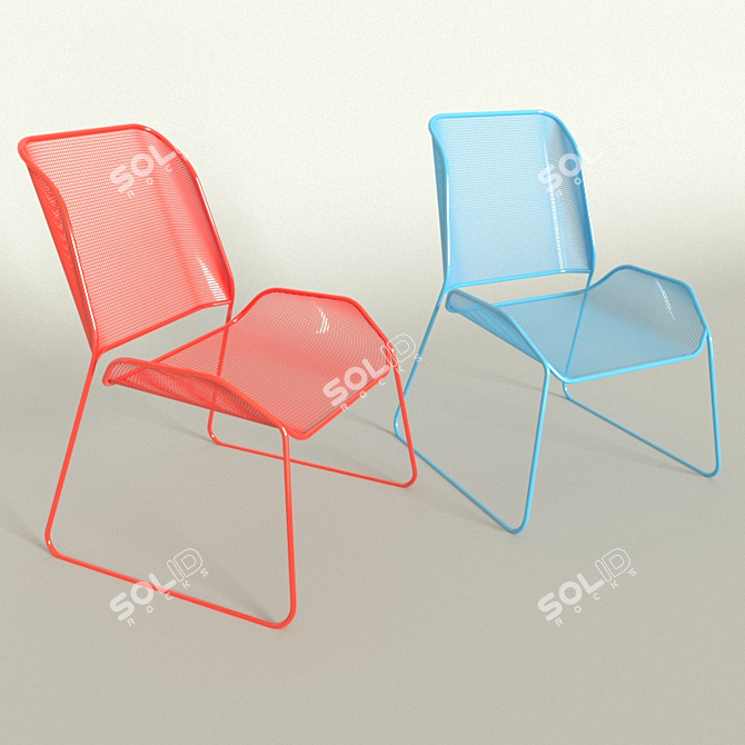 2 Modern Style Chairs 3D model image 2