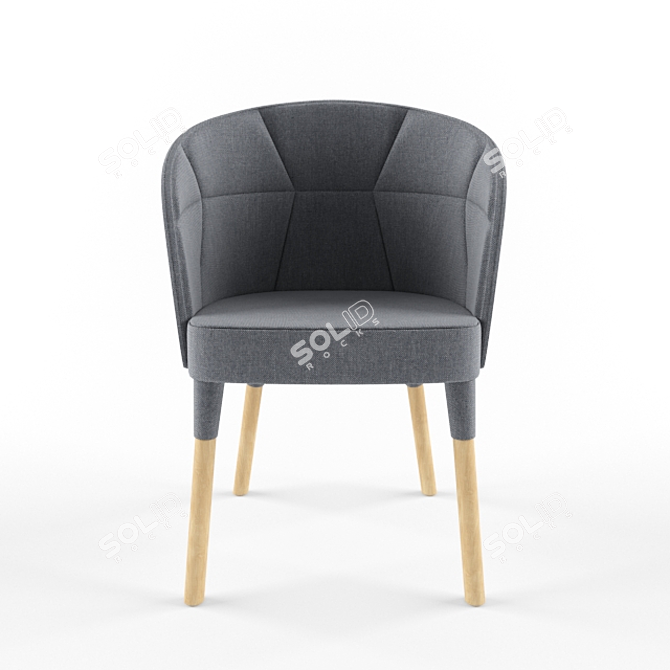 Modern Emily 6261 Chair: Stylish Design & Ultimate Comfort 3D model image 2