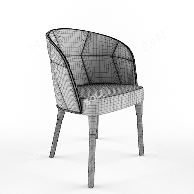 Modern Emily 6261 Chair: Stylish Design & Ultimate Comfort 3D model image 3