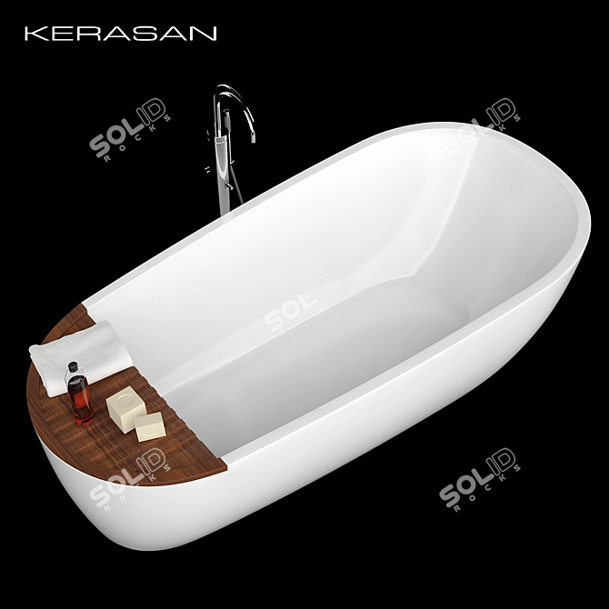 Modern Aquatech Bathroom Tub 3D model image 1