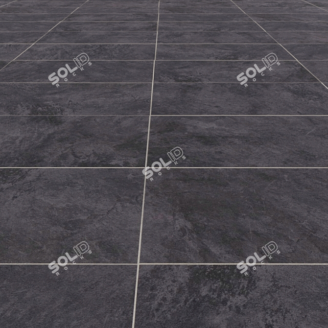 Elegant Basalt Slate Tiles 3D model image 1