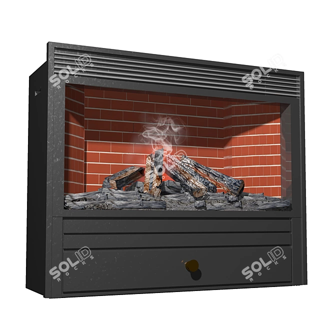 RealFlame 3D Novara: Lifelike Flame 3D model image 1