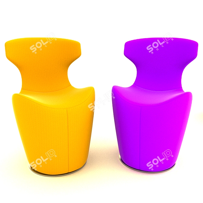 Modern Mini Papilio Chairs 3D model image 1