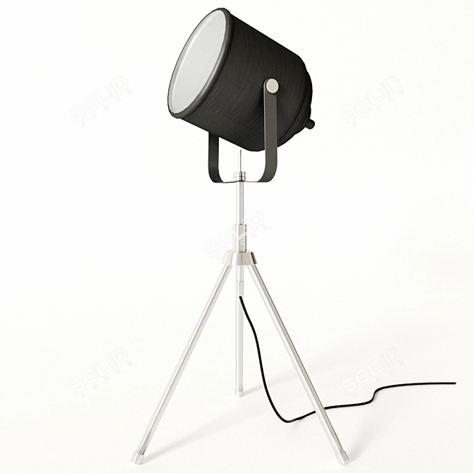 Sleek Spotlight 3D model image 1