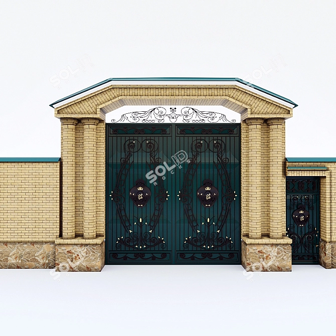 Existing Gates 3D model image 1