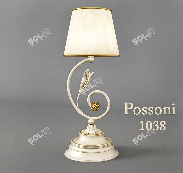 Possoni 1038: Italian Art Deco 3D model image 1