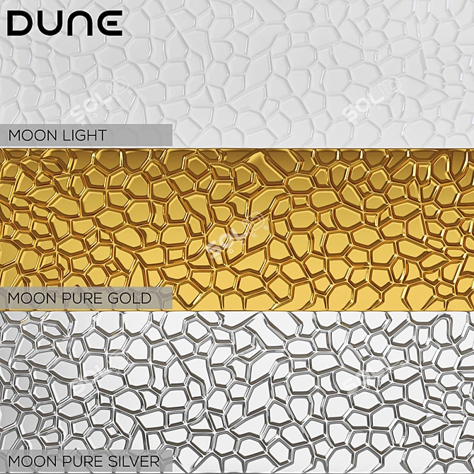 DUNE Moon Wall Tiles - Elegant and Versatile Ceramic Tiles 3D model image 1