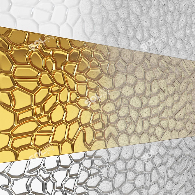 DUNE Moon Wall Tiles - Elegant and Versatile Ceramic Tiles 3D model image 3