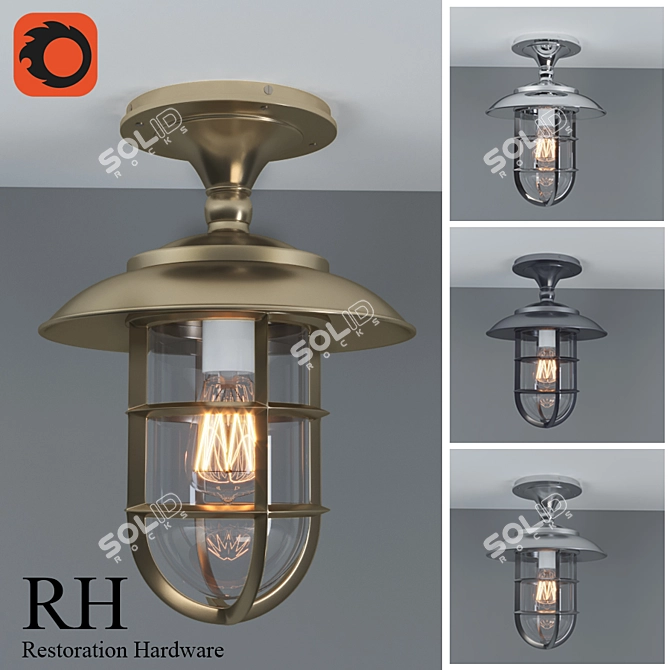 STARBOARD Ceiling Light 3D model image 1