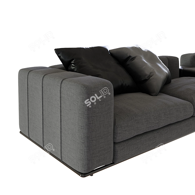 Elegant Minotti Freeman Sofa 3D model image 2