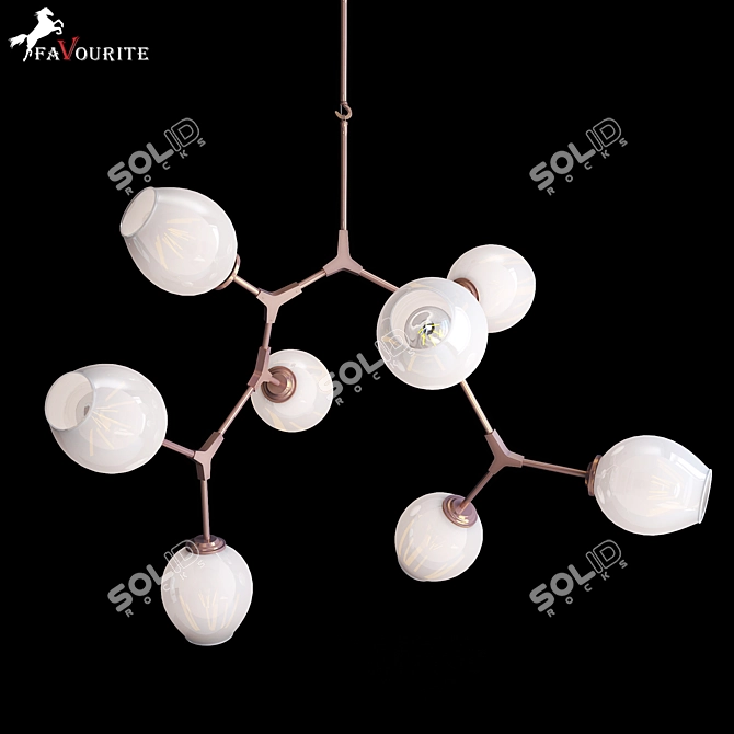 Favourite Bolos_8: Charming Chandelier for Modern Homes 3D model image 1