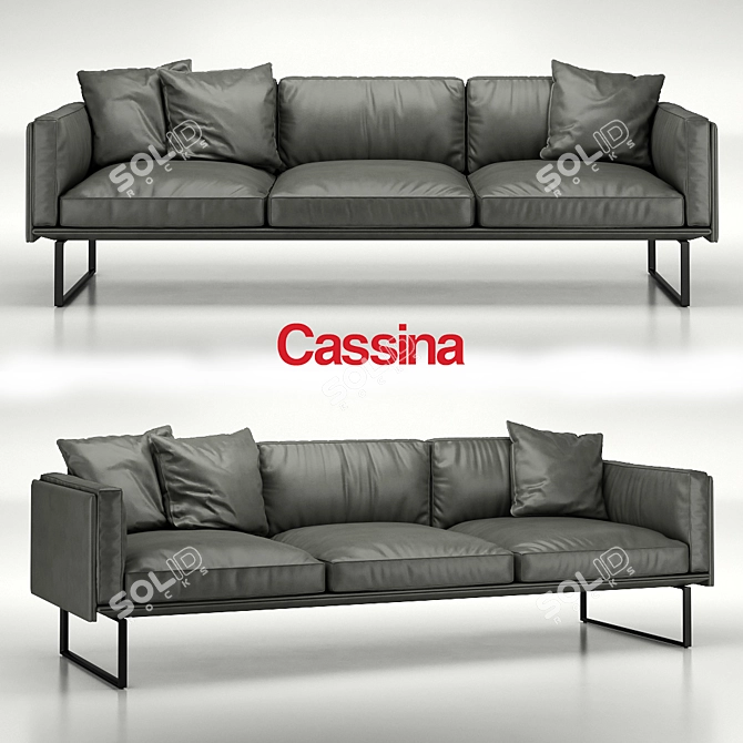 Elegant Otto Sofa by Cassina 3D model image 1