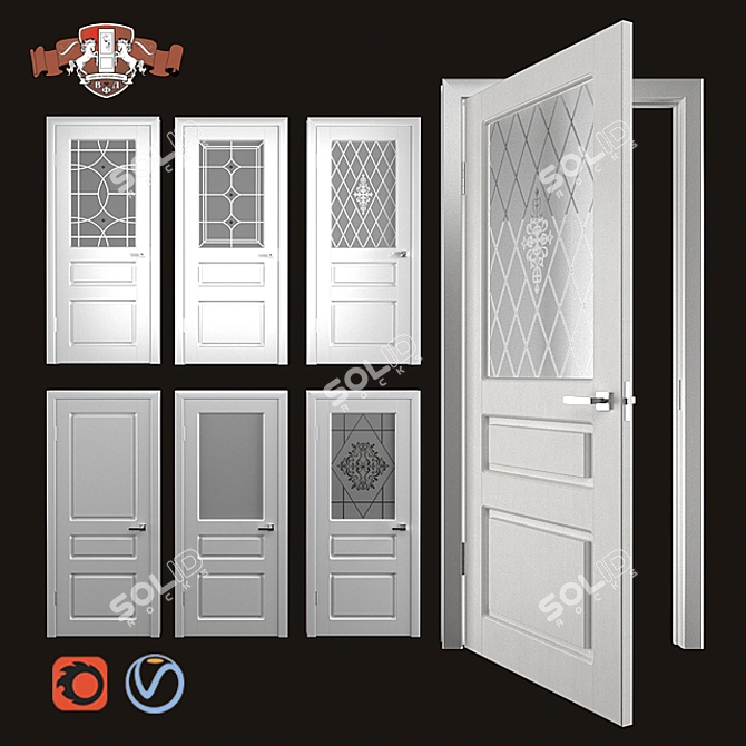 Chester Interior Doors by Vladimir Door Factory 3D model image 1