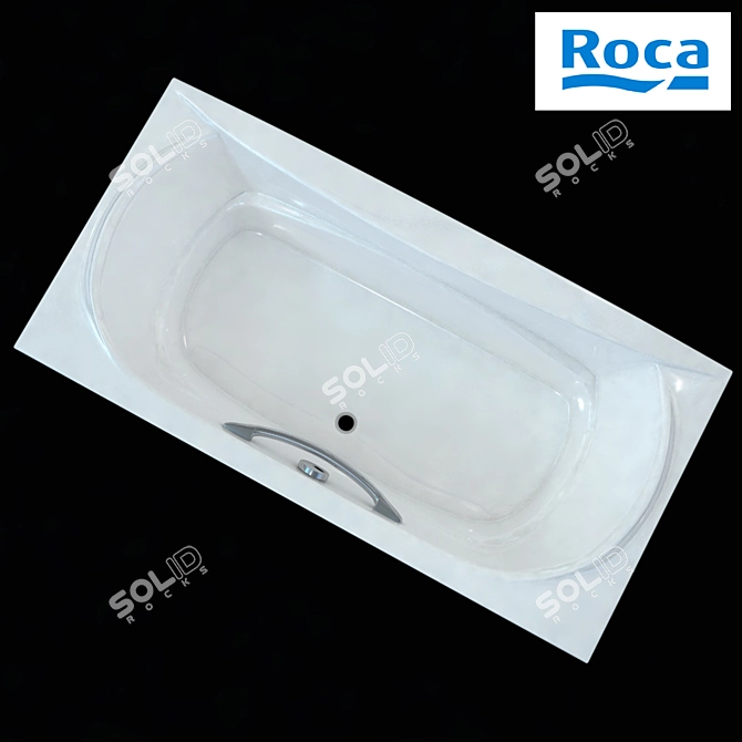 Luxury Roca Akira Bathtub 3D model image 2