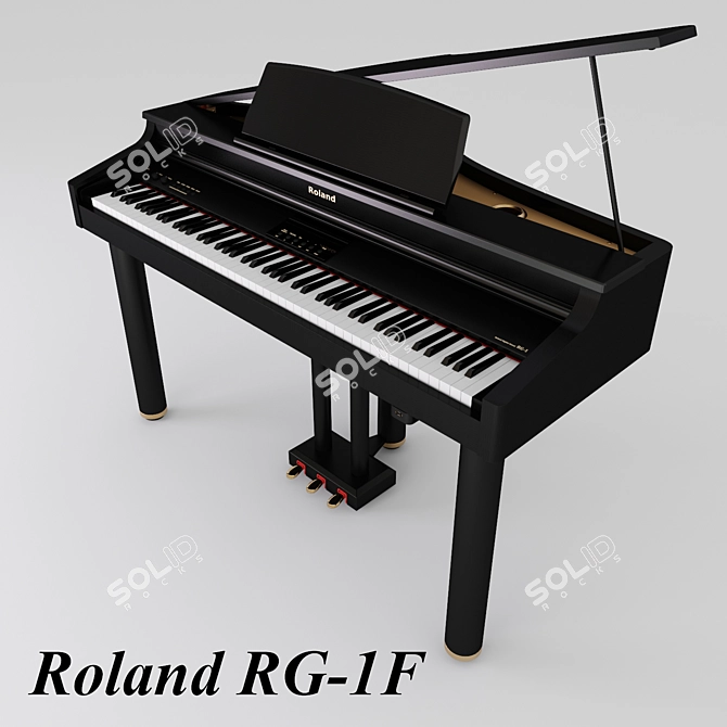 Compact Roland RG-1F Digital Piano 3D model image 1