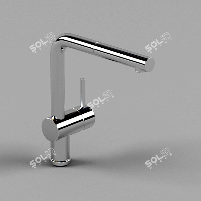 Blanco Linus S: Single-Lever High Pressure Mixer Taps 3D model image 2